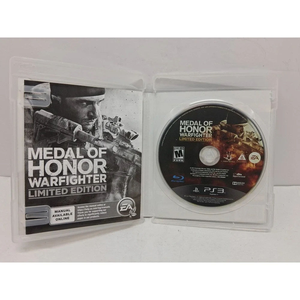 Medal of Honor Warfighter Limited Edition PS3 Sony PlayStation 3 Game EA FPS